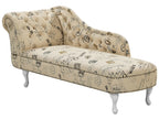Chaise longue côté gauche Tissu Beige