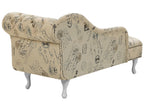 Chaise longue version droite Tissu Beige