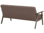 Canapé 3 places Tissu Marron