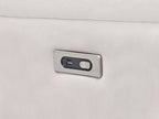 Canapé inclinable électrique 2 places Velours Beige clair avec port USB
