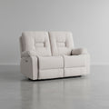 Canapé inclinable électrique 2 places Velours Beige clair avec port USB