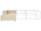 Chaise longue Lino synthétique Beige