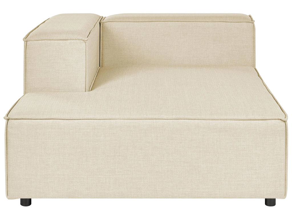 Chaise longue Lino synthétique Beige