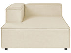 Chaise longue Lino synthétique Beige