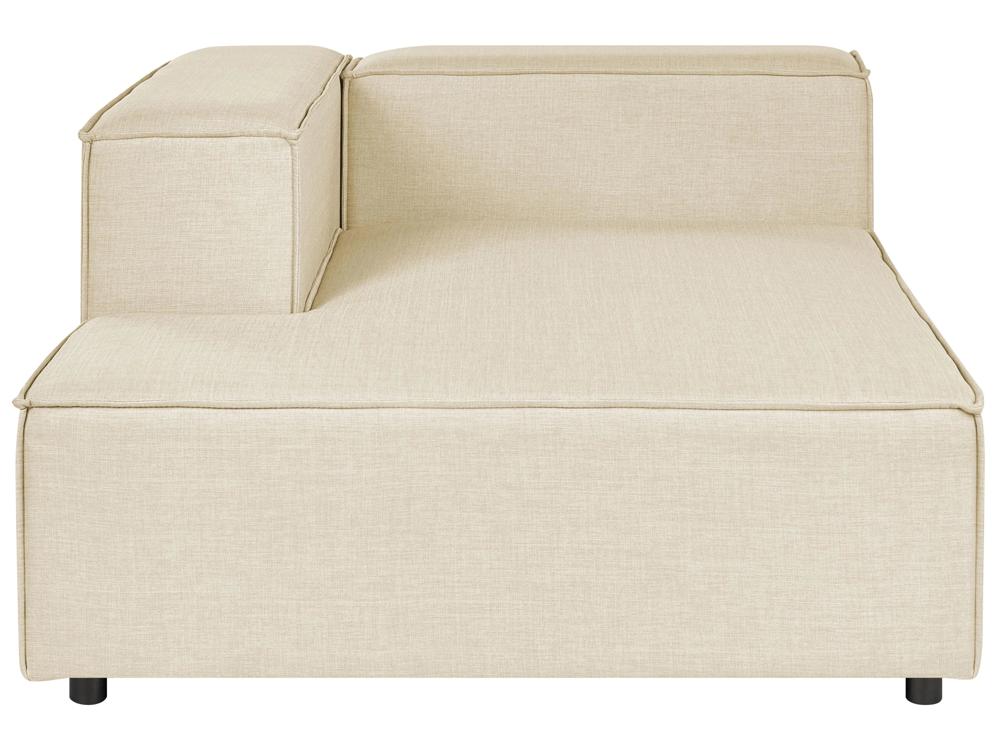Chaise longue Lino synthétique Beige