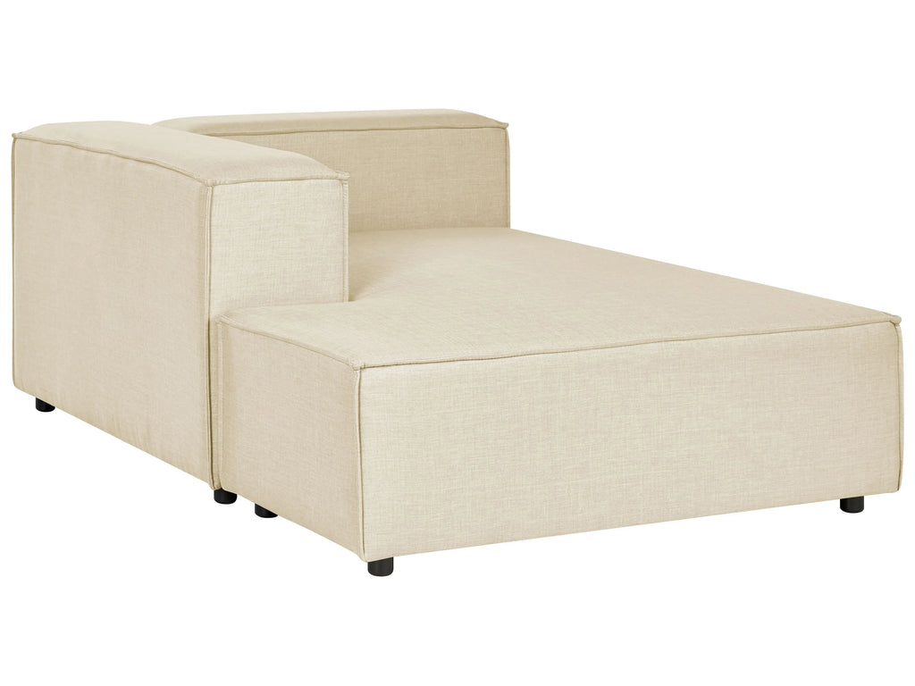Chaise longue Lino synthétique Beige