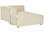 Chaise longue Lino synthétique Beige