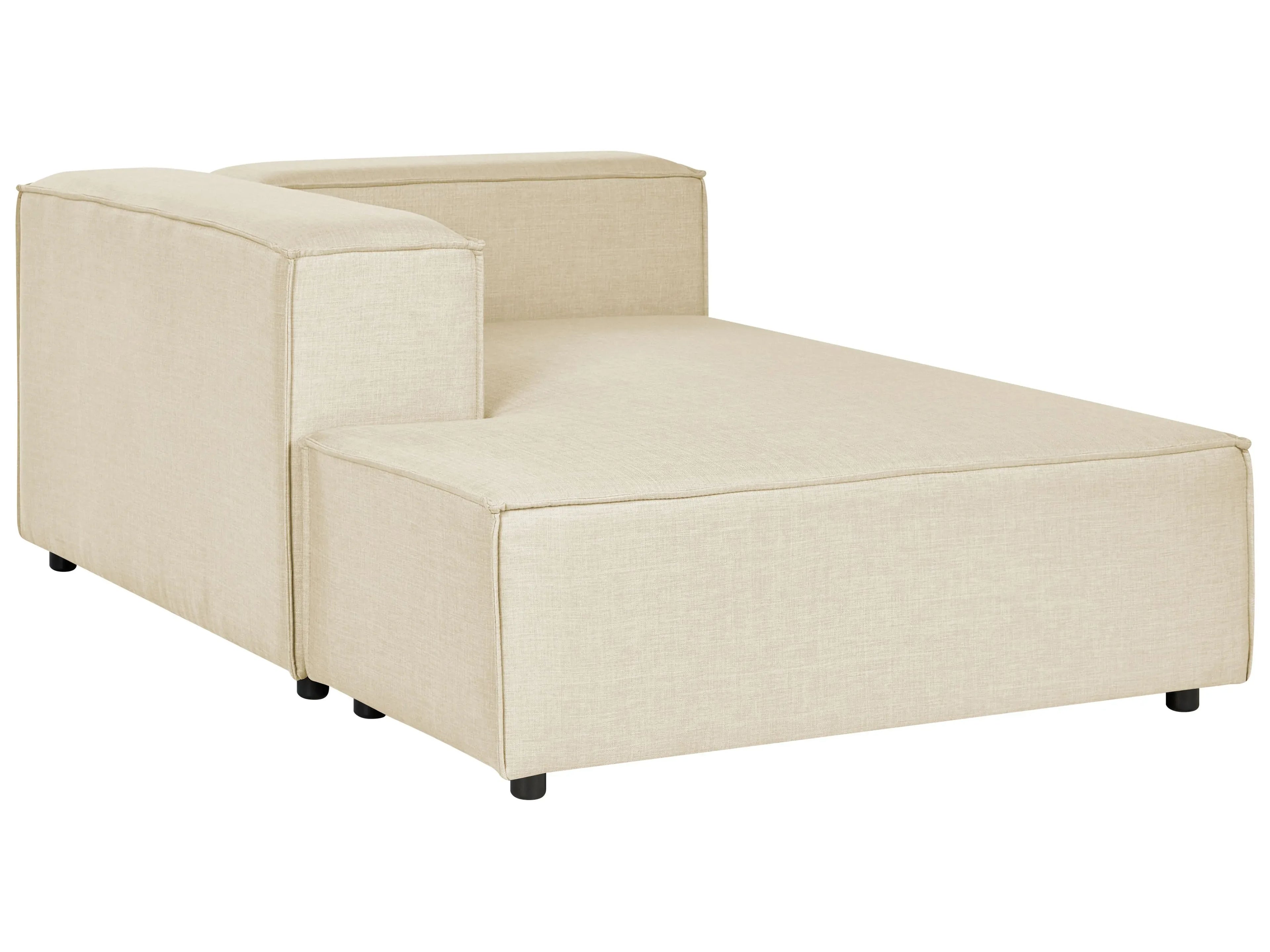 Chaise longue Lino synthétique Beige