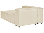 Chaise longue Lino synthétique Beige