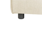 Chaise longue Lino synthétique Beige