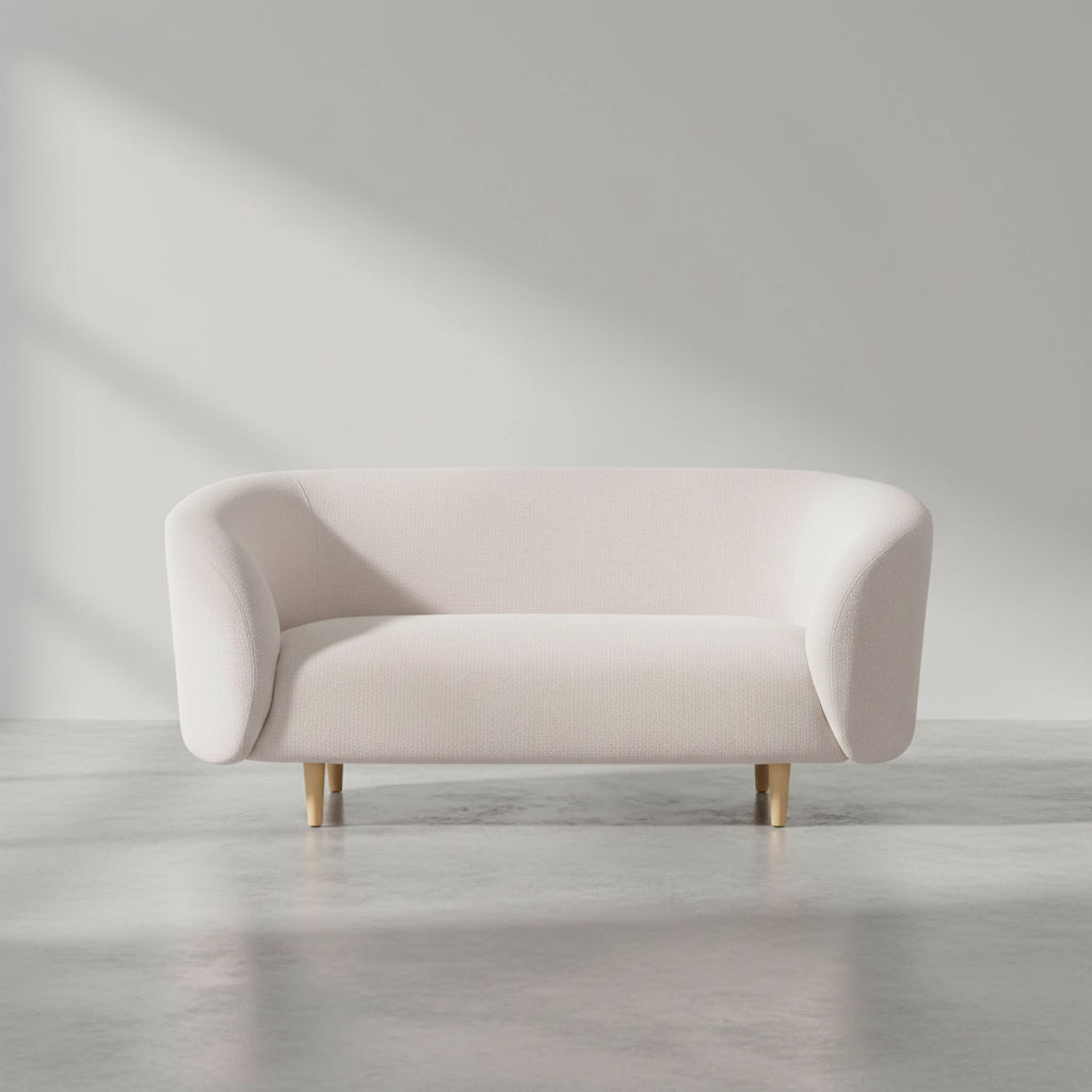 Divano 2 posti  Tessuto Beige chiaro