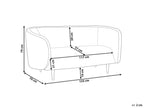 Canapé 2 places Tissu Beige clair