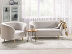 Canapé 2 places Tissu Beige clair