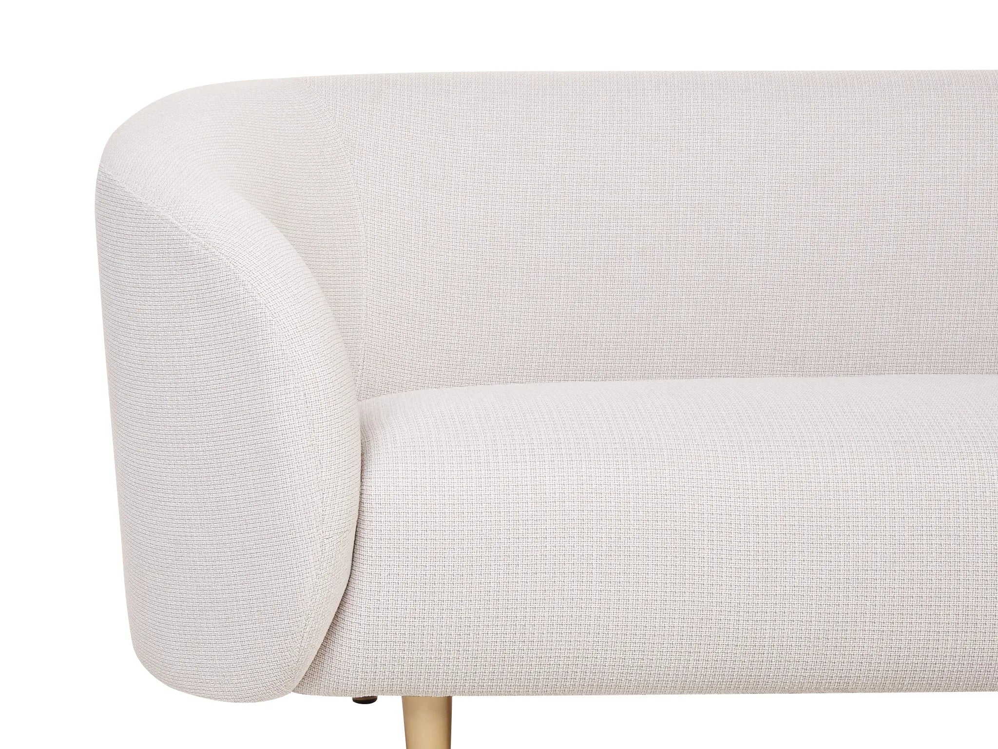 Canapé 2 places Tissu Beige clair