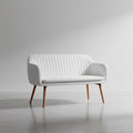 Banc de salle à manger 2 places Blanc cassé