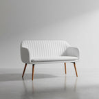 Banc de salle à manger 2 places Blanc cassé