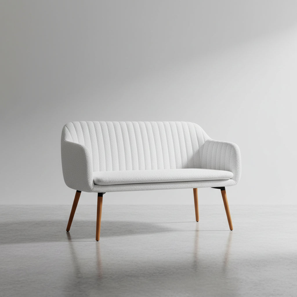 Banc de salle à manger 2 places Blanc cassé