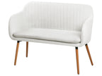 Banc de salle à manger 2 places Blanc cassé