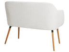 Banc de salle à manger 2 places Blanc cassé