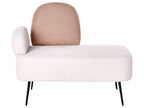 Chaise longue versione sinistra  Tessuto Marrone