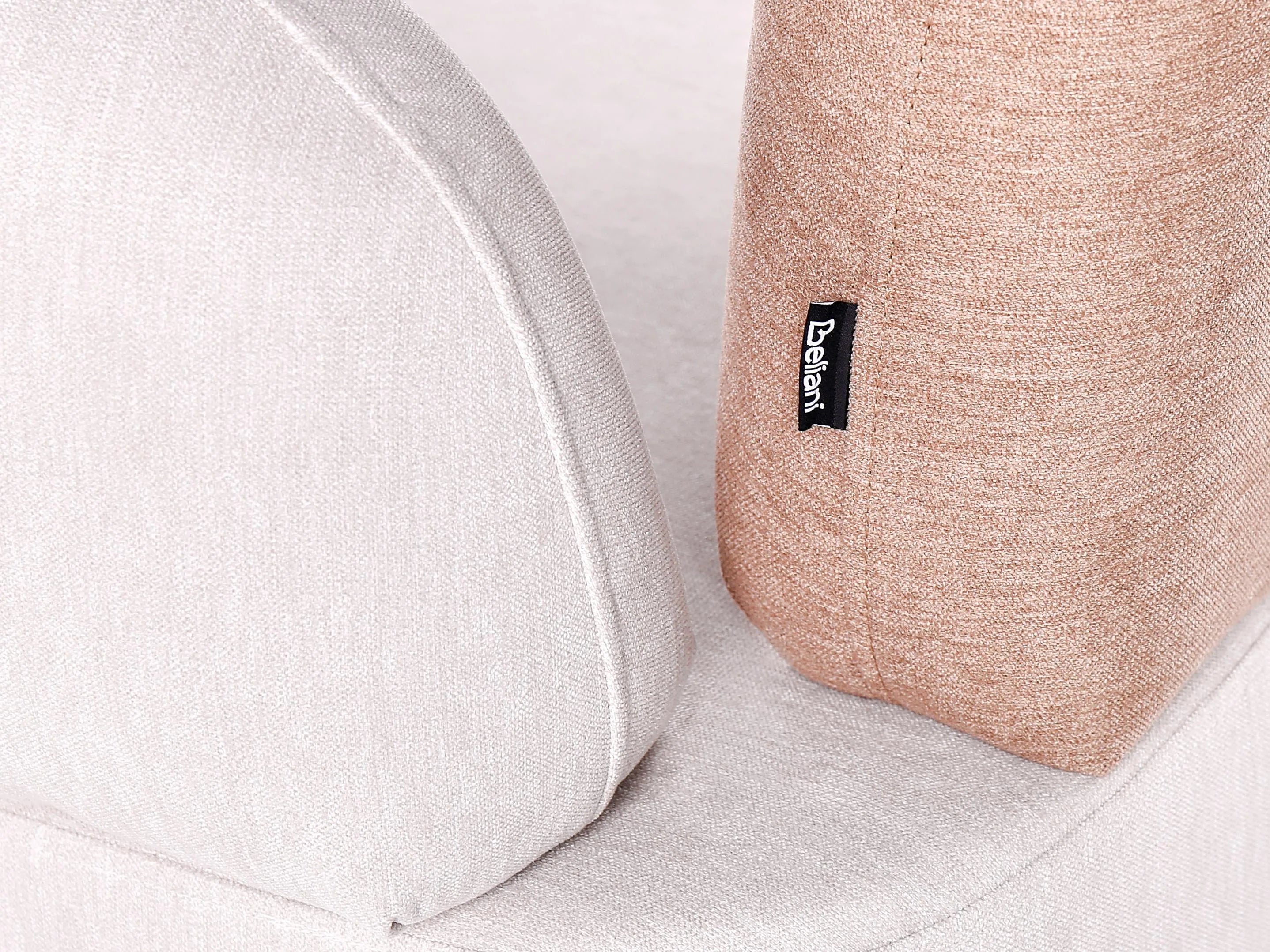 Chaise longue version gauche Tissu Marron