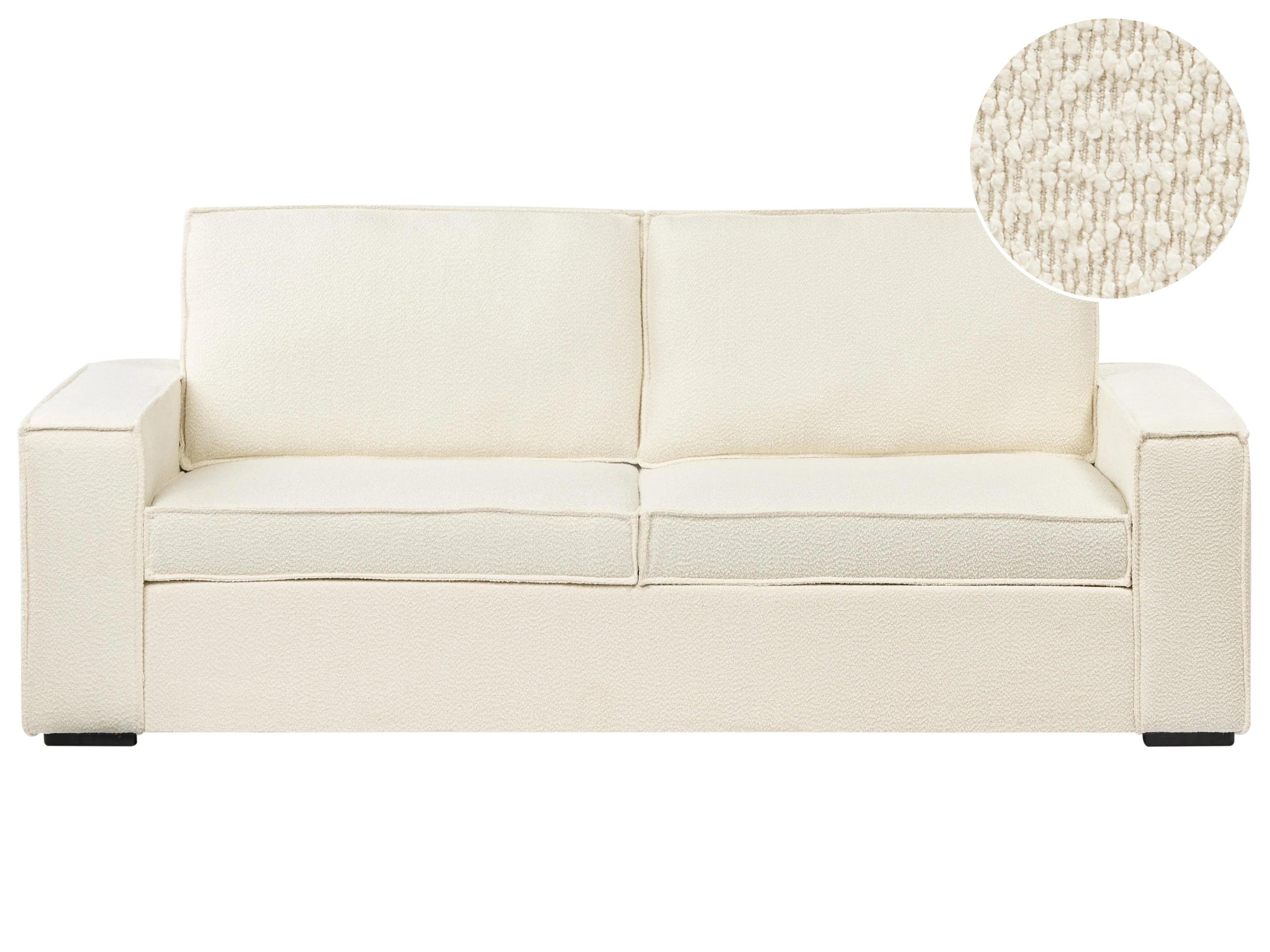 Divano letto 3 posti  Boucl Bianco sporco