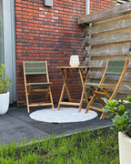 Table bistrot 60 cm 60 cm Bois d'acacia Marron