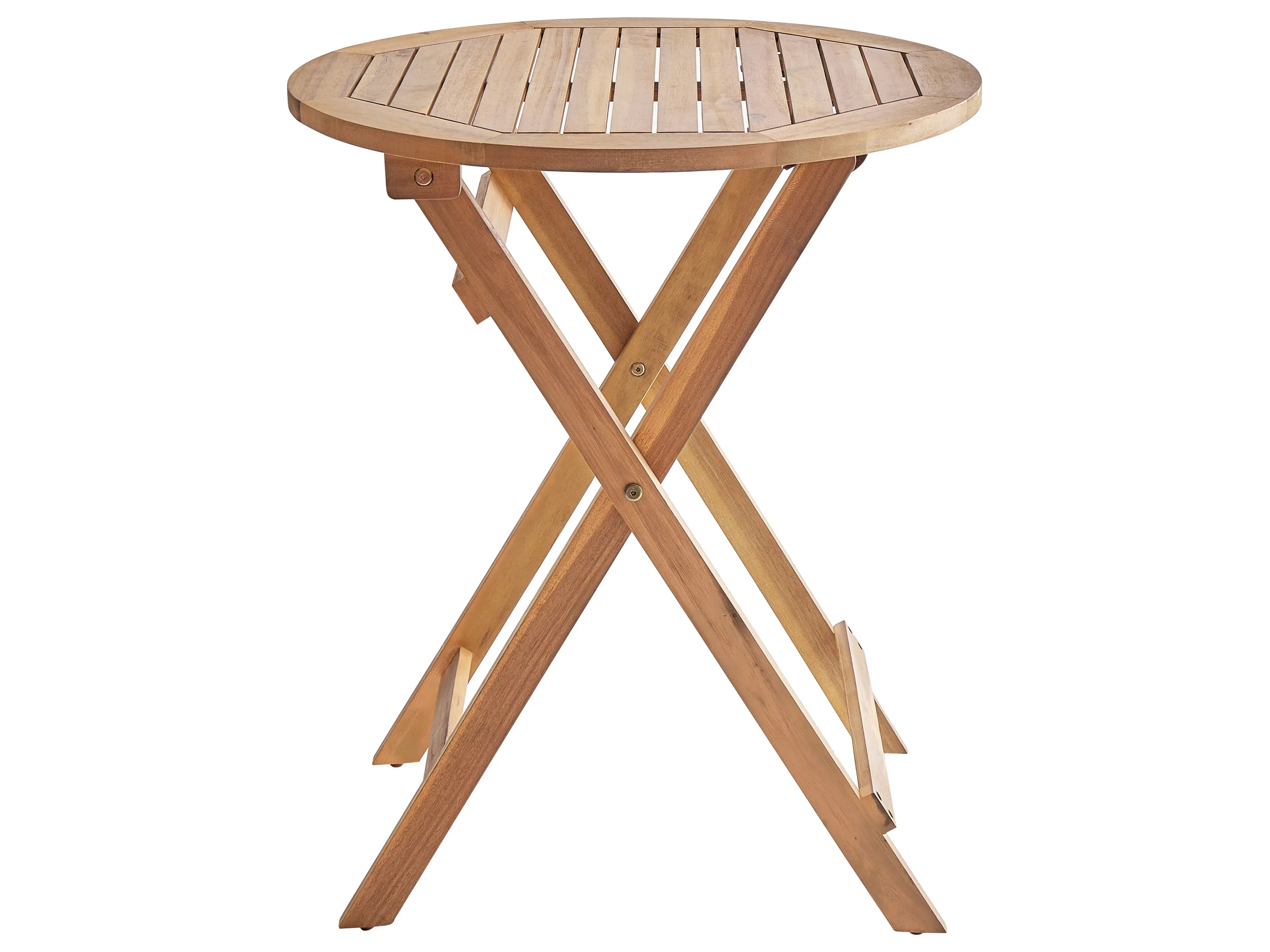 Table bistrot 60 cm 60 cm Bois d'acacia Marron