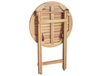 Table bistrot 60 cm 60 cm Bois d'acacia Marron