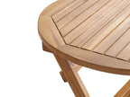 Table bistrot 60 cm 60 cm Bois d'acacia Marron