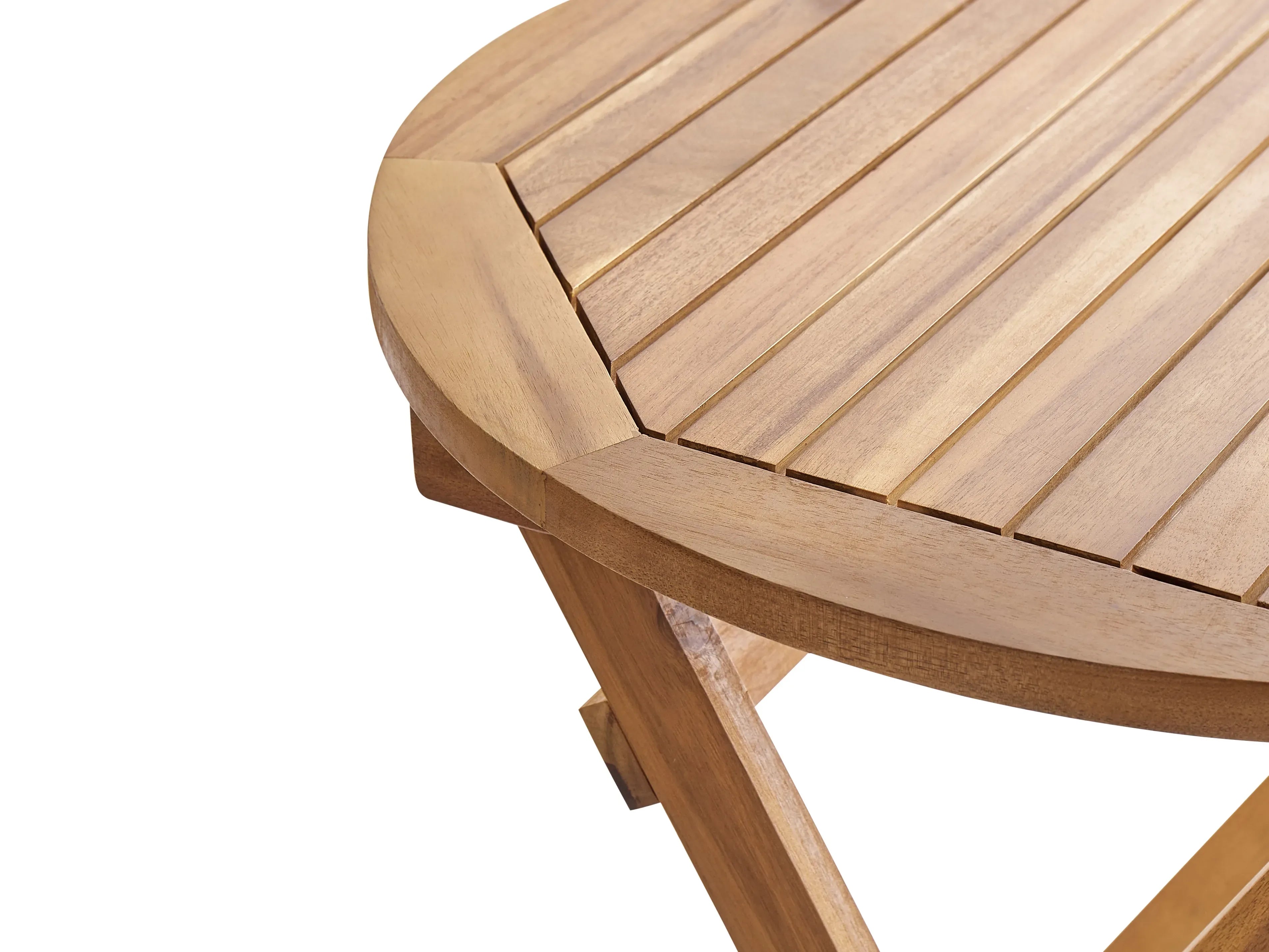 Table bistrot 60 cm 60 cm Bois d'acacia Marron