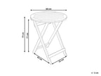 Table bistrot 60 cm 60 cm Bois d'acacia Marron