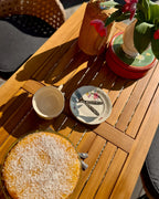 Table de salle à manger de jardin 120 cm x 60 cm en bois d'acacia marron