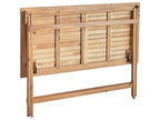 Table de salle à manger de jardin 120 cm x 60 cm en bois d'acacia marron