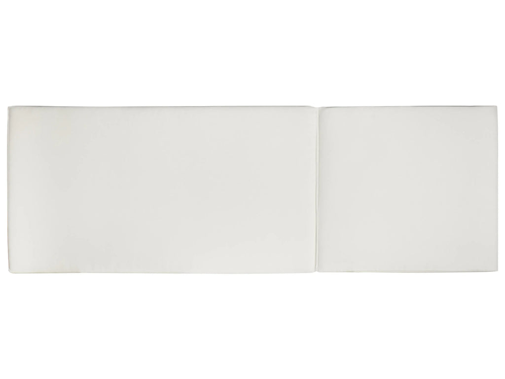 Chaise longue avec coussin Bois d'acacia Blanc cassé