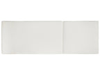 Chaise longue avec coussin Bois d'acacia Blanc cassé