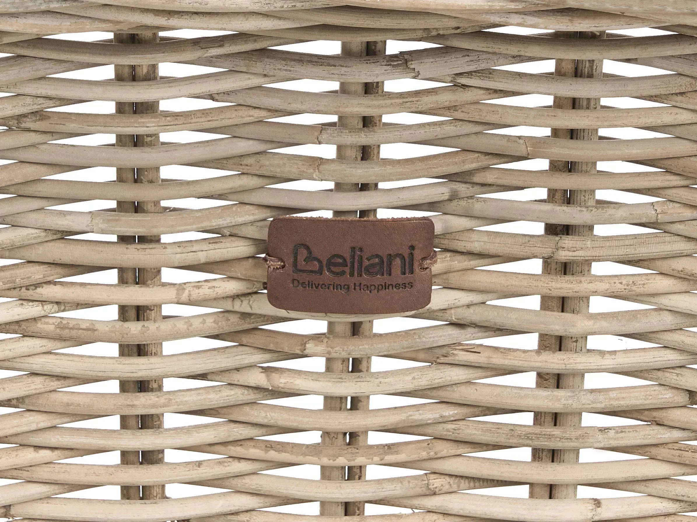 Banc de jardin avec coussin 141 cm Rotin naturel