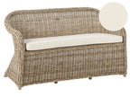 Panca da giardino con cuscino  150 cm Rattan Naturale