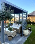 Banc de jardin avec coussin 150 cm Rotin Naturel