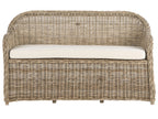 Banc de jardin avec coussin 150 cm Rotin Naturel