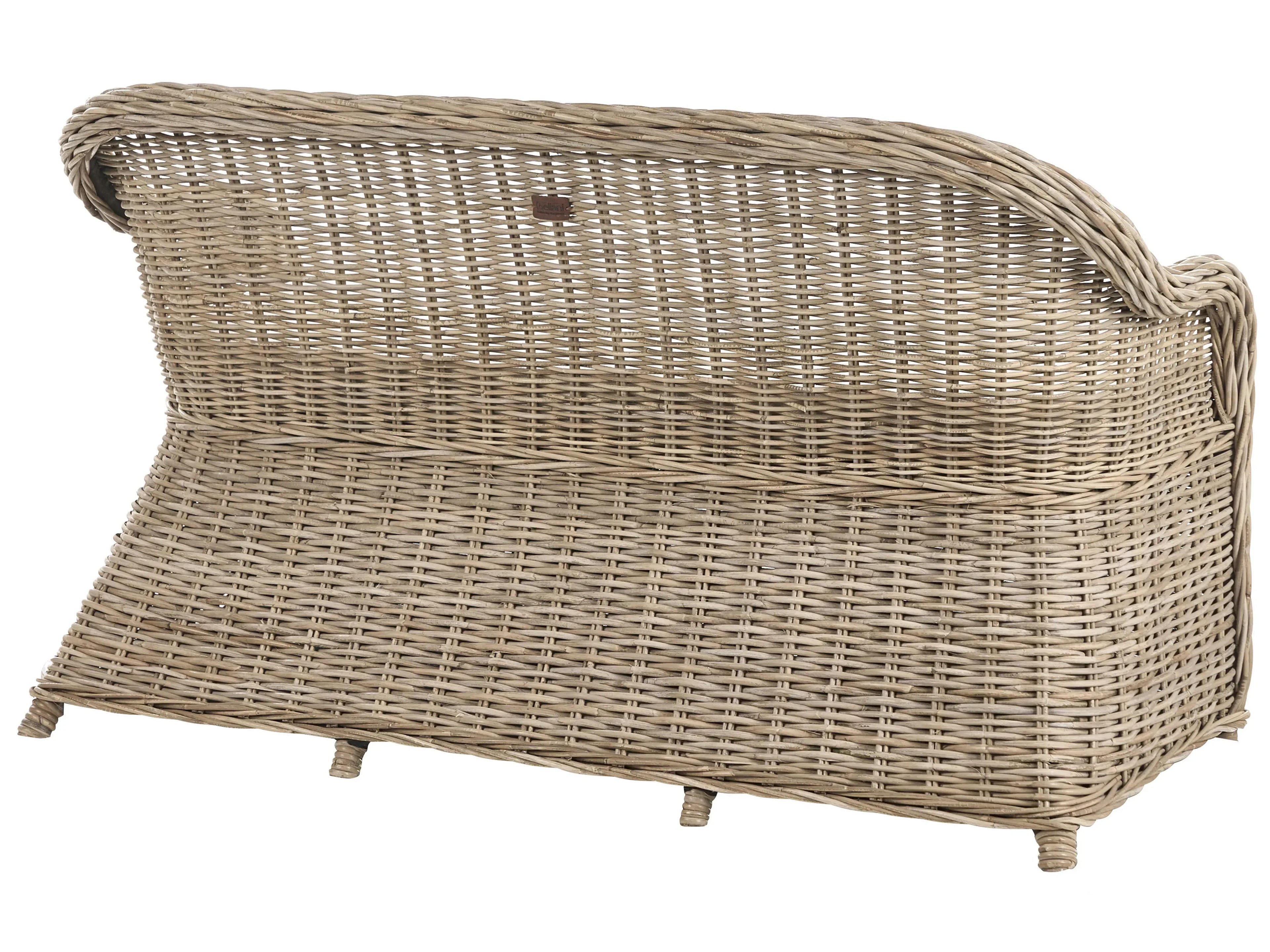 Banc de jardin avec coussin 150 cm Rotin Naturel