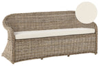 Panca da giardino con cuscino  189 cm Rattan Naturale