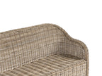 Banc de jardin avec coussin 189 cm Rotin Naturel
