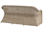 Banc de jardin avec coussin 189 cm Rotin Naturel