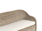 Banc de jardin avec coussin 189 cm Rotin Naturel