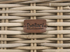 Ottomane de jardin 140 cm en rotin naturel