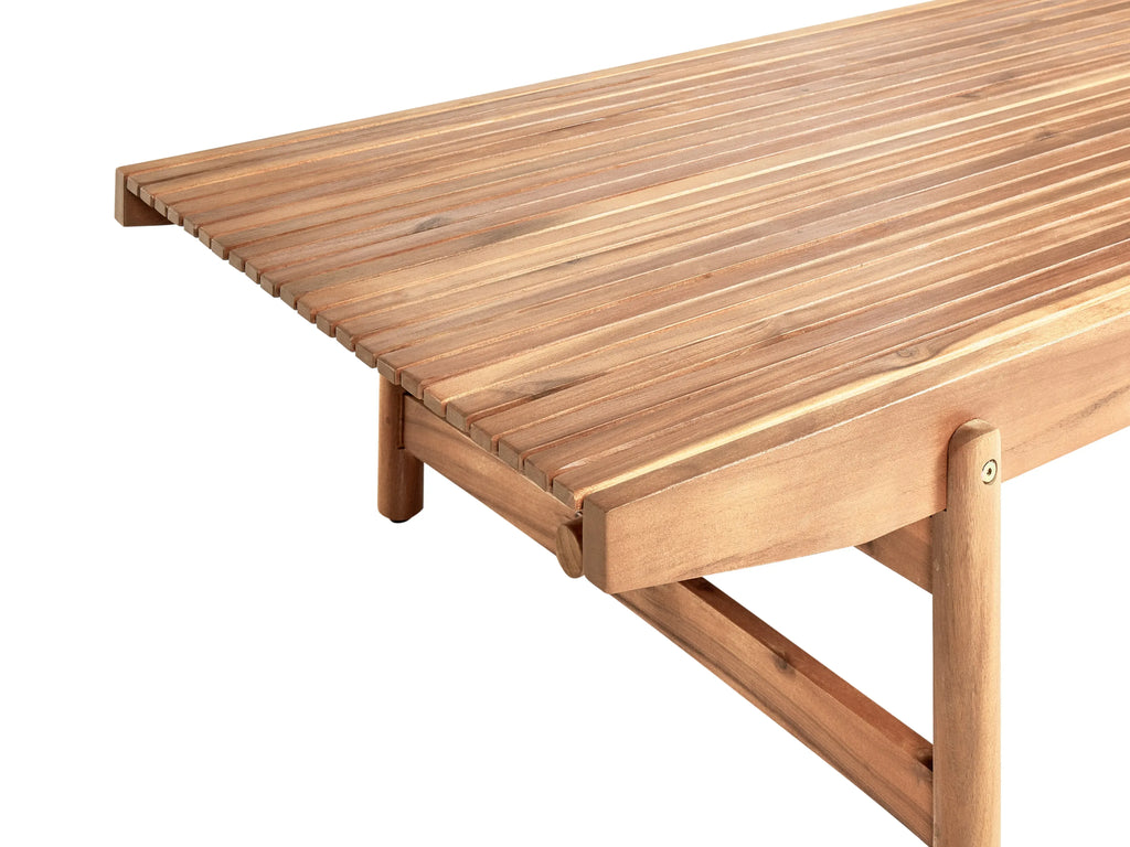 Table basse de jardin 145 cm 79 cm Bois d'acacia Marron