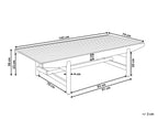 Table basse de jardin 145 cm 79 cm Bois d'acacia Marron