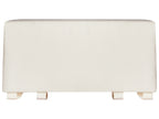 Banc de jardin avec coussin 210 cm Bois d'acacia Blanc cassé