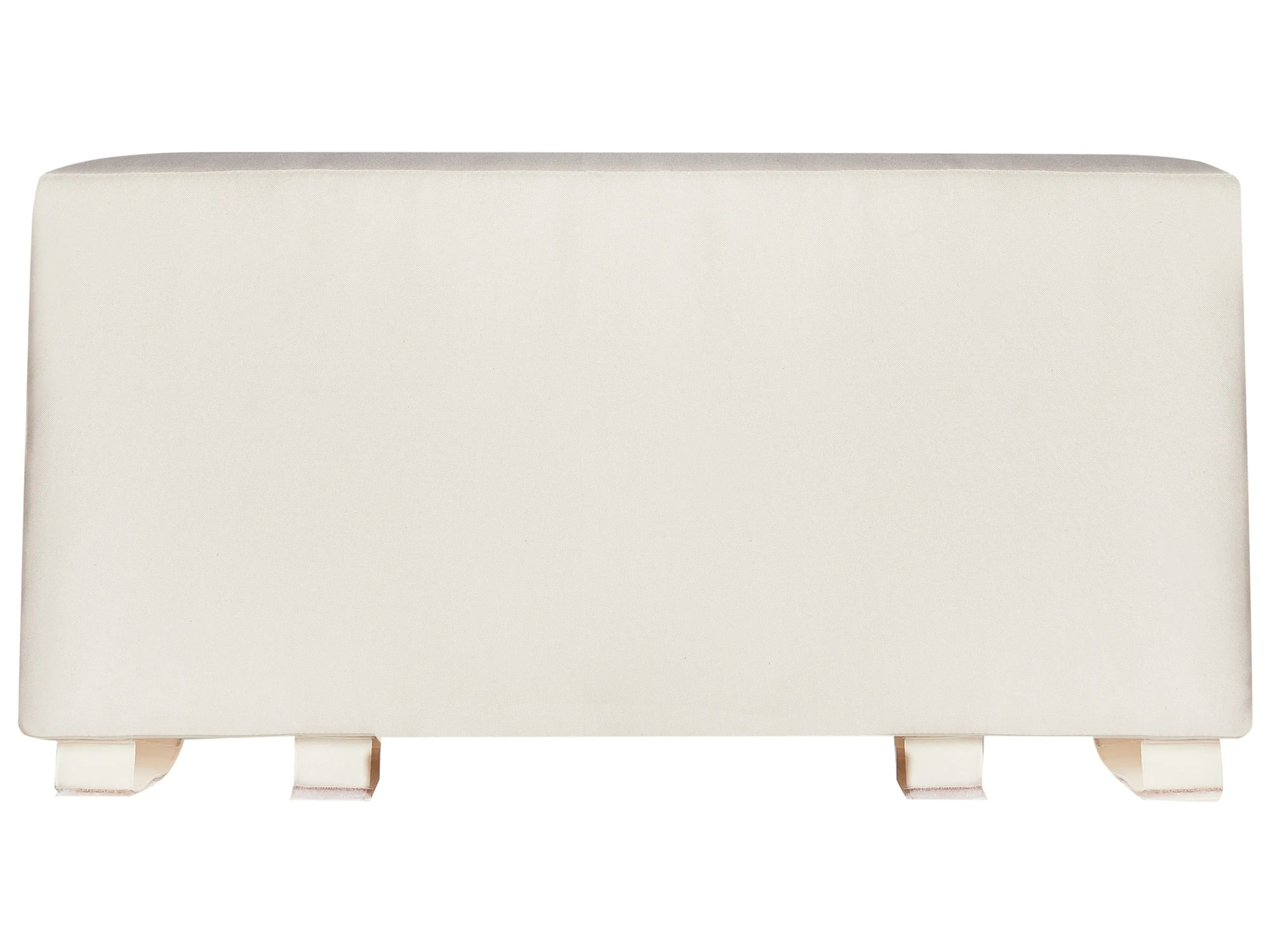 Banc de jardin avec coussin 210 cm Bois d'acacia Blanc cassé